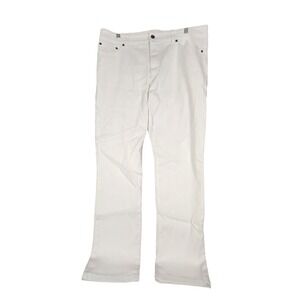 Lauren Jeans Co. Ralph Lauren White Jeans Size 14 Bootcut Classic Denim Pants‎